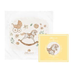 [Haemillee/bellement] Chăn 2 lớp vải Muslin cho bé unisex chăn bông Hoàng Gia bằng tre ấm cúng và mềm mại chăn bông 100% cotton - Product Image 4