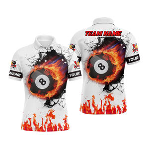 Camiseta de Billar Personalizada para Hombre, Diseño Sólido, 100% Poliéster, Regalo para Jugadores de Billar - Product Image 5