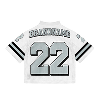 T-shirt de baseball classique en maille style rétro américain vintage personnalisé, coupe ample, 100 % polyester, anti-UV