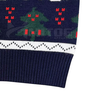 Best Selling Men's Christmas Sweatshirts Slim Fit Comfortable Pullover with Solid Pattern Plain Dyed for Winter Lined Design - Product Image 4