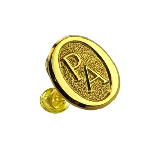 Kim loại huy hiệu tùy chỉnh thiết kế vàng Pin
