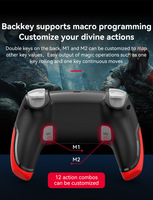 Control de Juego Inalámbrico SZZR P06 con Macro Programación, Compatible con Slim/Pro/PC 360, Doble Vibración, Movimiento de 6 Ejes, Compatible con Móviles