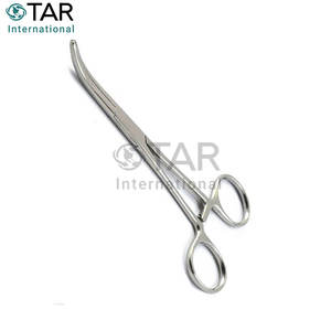 Fórceps curvos de 14cm, pinzas hemostáticas quirúrgicas de acero inoxidable de primera calidad, pinzas hemostáticas de bloqueo veterinario, instrumentos médicos - Product Image 3