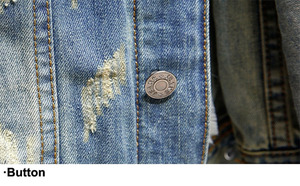 Vestes en jean personnalisées, grande taille, vêtements pour hommes, respirantes, streetwear, poches boutonnées, design OEM, vestes en jean pour la saison d'automne - Product Image 4
