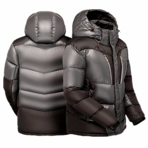 Veste matelassée épaisse et ample pour homme, nouvelle conception, logo personnalisé, imperméable, respirante, grande taille, pour l'automne et l'hiver - Product Image 6