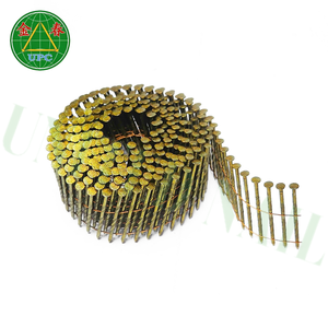 Clavos de bobina de acero al carbono galvanizado Chapado en cromato amarillo de Zinc de grado industrial superventas, bordes afilados, anillo plano/a cuadros - Product Image 6