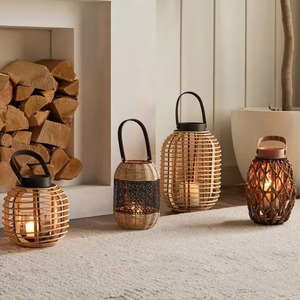 โคมไฟหลุมฝังศพอลูมิเนียมที่มีแม่ลายใบไม้ออกแบบสีได้เองทั้งในร่มและกลางแจ้งบ้านและสวนฟ้าผ่าดีไซน์คลาสสิก - Product Image 2