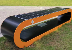 Banc intelligent d'extérieur avec recharge solaire intégrée - Product Image 3