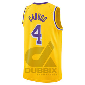 Maillot de basket-ball personnalisé pour hommes en gros, de haute qualité, respirant, vêtements de sport avec impression 23, ensemble noir - Product Image 6