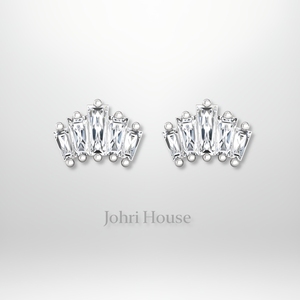 ขายส่ง5 Baguette เพชรโค้งต่างหูเจาะทอง14K เครื่องประดับห้องปฏิบัติการที่ปลูกและเพชรธรรมชาติ - Product Image 6