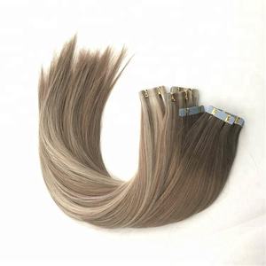 Nouvelles <span class=keywords><strong>Extensions</strong></span> à <span class=keywords><strong>Bandes</strong></span> Double Drawn Tendance Prix de Gros 12-26 Pouces 100% <span class=keywords><strong>Cheveux</strong></span> Humains Russes Remy <span class=keywords><strong>Bandes</strong></span> Réutilisables Qualité Salon - Product Image 2