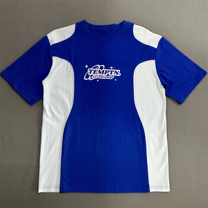 Camiseta de gran tamaño empalmada Camiseta personalizada Impresión de camiseta de gran tamaño Impresión de camiseta personalizada - Product Image 1