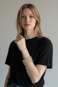 Bracelet en verre scintillant de forme émeraude tendance, best-seller, lot en vrac, tailles assorties, bijoux de mariage, prêt à être expédié pour femmes - Product Image 2