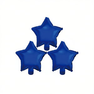 Palloncino a forma di stella in lamina blu scuro da 10 pollici per decorazioni per feste - Product Image 2