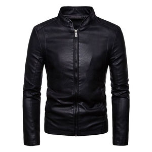 Chaqueta de cuero para hombre con logotipo personalizado de mejor diseño, ropa de invierno de alta calidad para Exteriores con revestimiento de logotipo frontal - Product Image 1
