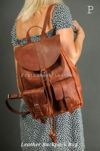 Artisan Crafted Travel Pro Sac à dos en cuir Sécurisé Prix de gros Classique Fabriqué à la main Business Factory Direct Bulk Discount - Product Image 3