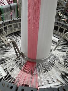 Bolsa tejida de PP ecológica personalizable con tira roja para envasado de harina, uso de fertilizante de alimentación con logotipo personalizable - Product Image 3