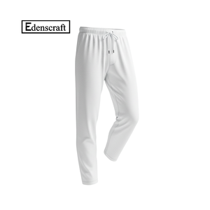 Pantalon de détente en coton tricoté marron confortable pour homme Tissu léger, doux et respirant Ajustement facile pour une tenue décontractée à la maison Mouvement facile - Product Image 3