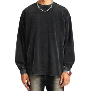 Sudadera en blanco con hombros caídos, sudadera Vintage lavada con ácido personalizada, Sudadera con capucha lavada con serigrafía, tarifa de venta completa - Product Image 6