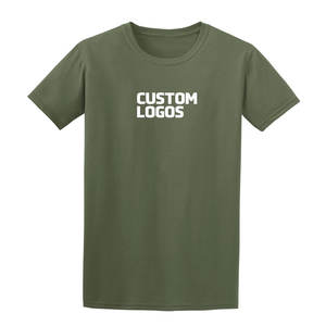 Venta al por mayor 100% algodón camisa de alta calidad de impresión bordado OEM logotipo personalizado camiseta transpirable - Product Image 5