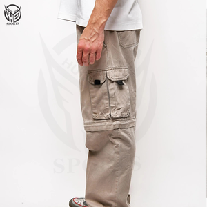 กางเกงผู้ชายสไตล์ซาฟารีมีซิปเอวลอยผ้าฝ้าย100% ระบายอากาศได้ดีเป็นมิตรกับสิ่งแวดล้อมในราคา2025 - Product Image 4