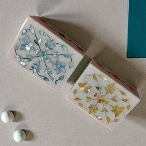 Caja de Joyería de Mármol con Incrustaciones de Madreperla |   Caja de Almacenamiento Decorativa Hecha a Mano para Regalos, Tocador y Decoración del Hogar - Product Image 2