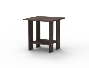 Modern 2014 Multi Use 2 Tier Storage <b>Side</b> <b>Table</b> Wood Accent End Stand Compact Nightstand Console Coffee <b>Table</b> Organizer - Product Image 2