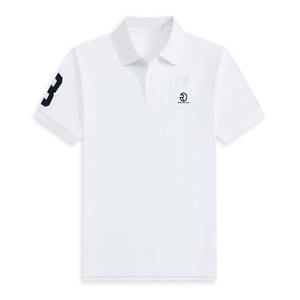Moda de verano para hombre de manga corta para Polo de gama alta 100% algodón Casual Golf camiseta bordada marca Logo diseño sólido - Product Image 1