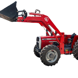 รถแทรกเตอร์ฟาร์ม4x4 4WD พร้อมตัวโหลดด้านหน้าและด้านหลังจอบส่วนประกอบหลักเครื่องยนต์การเกษตรเครื่องจักรและอุปกรณ์ - Product Image 3