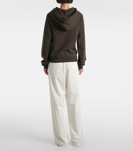 เสื้อมีฮู้ดแนวบ็อกซี่ใส่สบายสำหรับผู้หญิงผ้าฝ้าย100% เป็นมิตรกับสิ่งแวดล้อมหน้าโลโก้ผ้านุ่มดูอบอุ่นทันสมัยใส่สบาย - Product Image 6