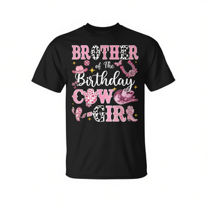 T-shirt « Frère de la Vache d'Anniversaire » pour les fêtes, design promotionnel personnalisable - Product Image 2