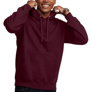 Sweat-shirts et pulls à capuche pour hommes 350 Gsm surdimensionnés avec cordon de serrage unisexe vierge de haute qualité en molleton uni streetwear tendance - Product Image 1