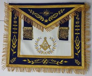 Delantales Masónicos de Piel de Cordero Bordados a Mano, Ligeros, Personalizados, Venta al por Mayor de Fábrica, Regalia Masónica - Product Image 1