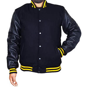 Chaqueta Universitaria con Cuello Alto de Diseño Personalizado OEM, Chaqueta de Moda Masculina para Invierno, Resistente al Viento, con Logotipo Frontal Personalizable - Product Image 3