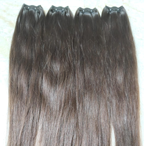 Haute Qualité 100% Humain Remy Ondulé Extensions De Cheveux Vierge Indien En Vrac Remy Cheveux Unique Dessiné Cru Vierge Cheveux Tissage Noir Couleur - Product Image 1