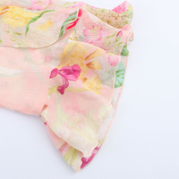 Blus Wanita lengan panjang, atasan Blusas Chic Wanita lengan panjang, blus dekorasi lapis, motif bunga, mode baru, 2025