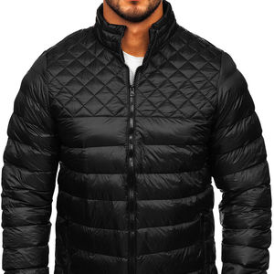 Blouson matelassé réfléchissant à capuche pour homme, en toile respirante de haute qualité, personnalisable pour la mode d'extérieur automne-hiver - Product Image 3