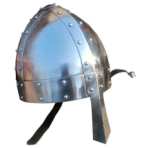 Casco de Acero Completo con Acabado Pulido y Forro Gratuito, Estilo Medieval Normando, Decoración para el Hogar, Colección SCA, Regalo de Navidad - Product Image 5