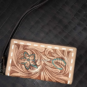 กระเป๋าสตางค์หนังแท้สำหรับผู้หญิงใช้ประจำวัน, กระเป๋าคลัทช์ใส่โทรศัพท์ใช้ได้หลากหลายมีสไตล์ - Product Image 2