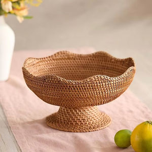 ชามหวายสำหรับงานแต่งงานของตกแต่งโต๊ะในฟาร์มของตกแต่งห้องครัวและของตกแต่งภายในบ้านที่ทันสมัย - Product Image 1