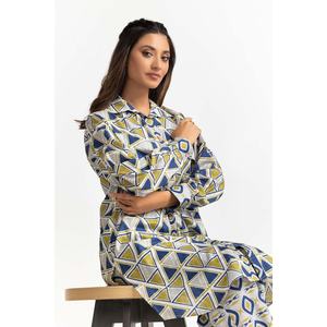 Conjunto de Camisa y Pantalón Dobby con Estampado Digital y Decoración de Botones, Modelo IPS-24-02 - Product Image 2