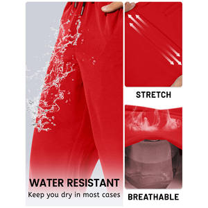 Logo personnalisé Pantalons pour hommes en tricot extensible dans les 4 sens de haute qualité Pantalons d'entraînement en polaire athlétique Jogging surdimensionnés avec poches Pantalons pour hommes - Product Image 3