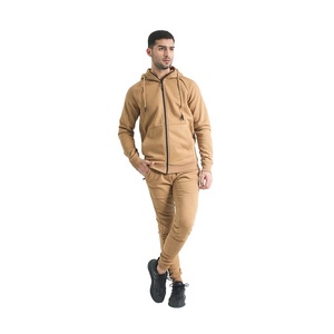 Survêtement élégant pour hommes pour un style de vie actif avec veste frontale à fermeture éclair et joggers élastiques pour la salle de sport et le streetwear - Product Image 3