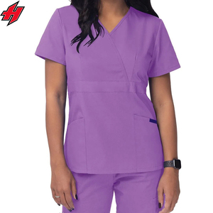 Personalizado Unisex de moda elástico tejido Jogger trajes médicos de funcionamiento al por mayor Hospital enfermería uniformes conjuntos - Product Image 6