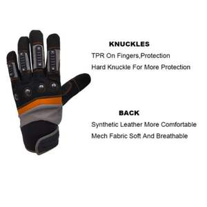 NEW Arrival Standard Cow Split Hommes Femmes Gants de travail en cuir Palm Cow Grain Gants de travail en cuir Assemblage pour une bonne qualité - Product Image 4