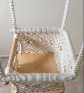 COTTON HANDMADE NATURAL Baby <b>Swing</b> Set Style Color baby bedside sleeper - Product Image 2