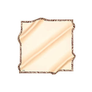 ผ้าพันคอไหมสีเบจขอบผ้าลายตาราง - Product Image 1