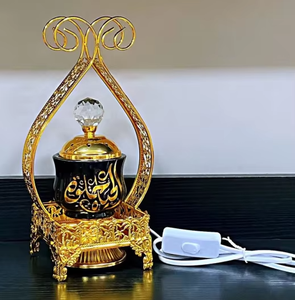 Brûleur d'encens en métal et céramique le plus exigeant Fantastique porte-encens motif moyen-orient avec branché Nouvelle arrivée - Product Image 6