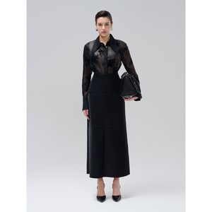 Gran oferta 2025 camisa mujer cuello estilizado Caryln cuello puntiagudo camisa Bloom Craft tela ropa mujer Whiteant Vietnam - Product Image 1