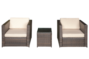 Ensembles de meubles d'extérieur en rotin lavable tout temps avec table basse Bon prix Sofa sectionnel en rotin pour le salon Hôtels - Product Image 2